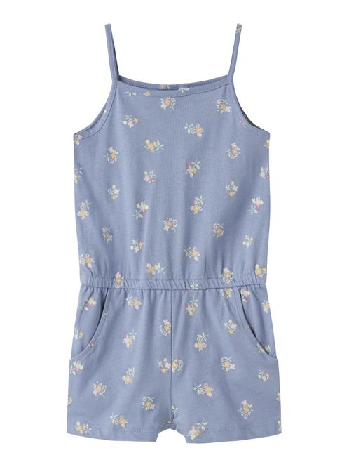 Hovedbilde Nmfvigga blålilla strapsuit  med blomster