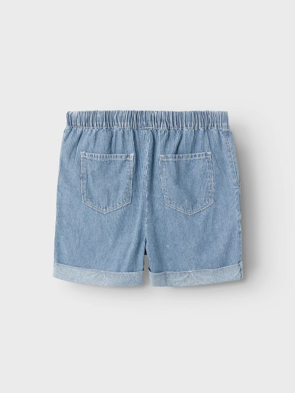 Nkfbella mellomblå vid shorts med hvite striper