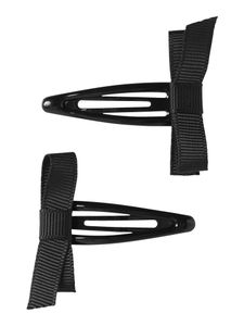 Hovedbilde Nkftabow 2 pk svarte h&aring;rspenner m/sl&oslash;yfe