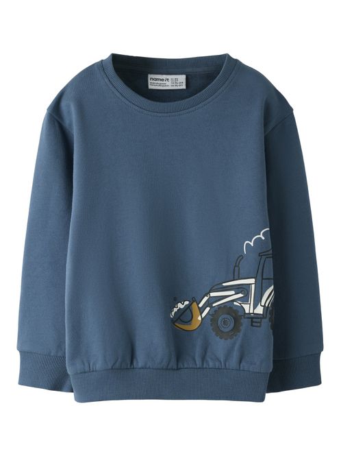 Hovedbilde Nmmbasil mellomblå genser m/traktor