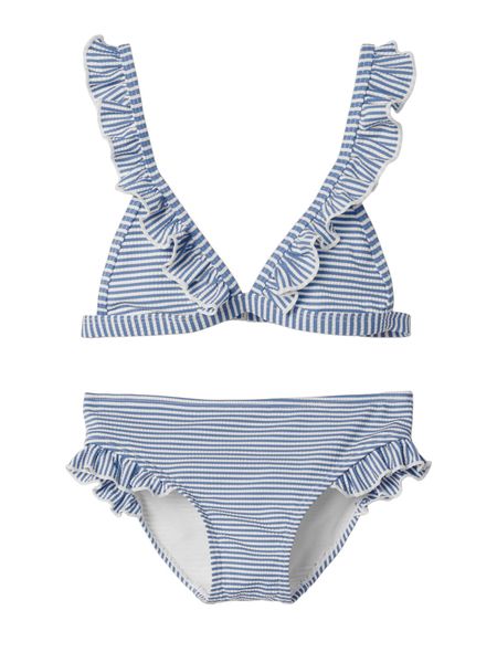 Name it, Nkfzannah blå/ hvit stripete bikini