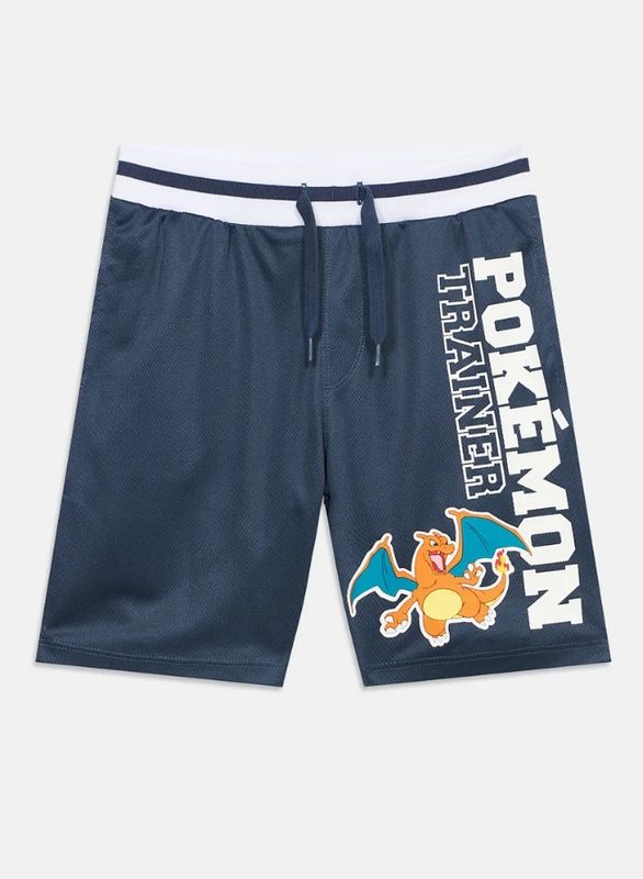 Nkmmoris blå shorts med Pokemon