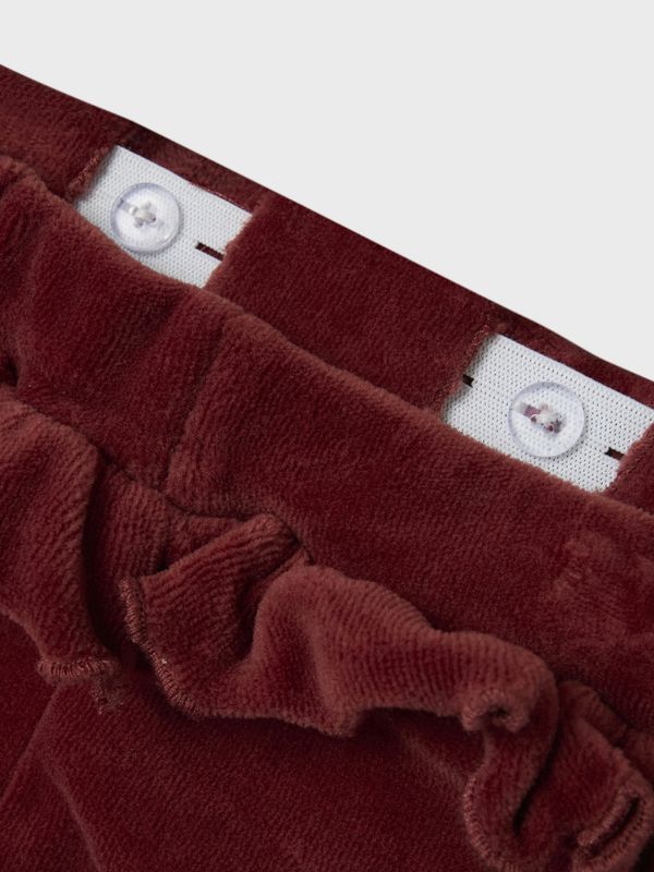 LilA'telier, Nbfsaga rustrød velour bukse