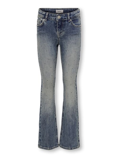Hovedbilde Kogmandy mellomblå flared jeans m/bling